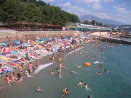 Пансионат Крымские Зори. Пляж